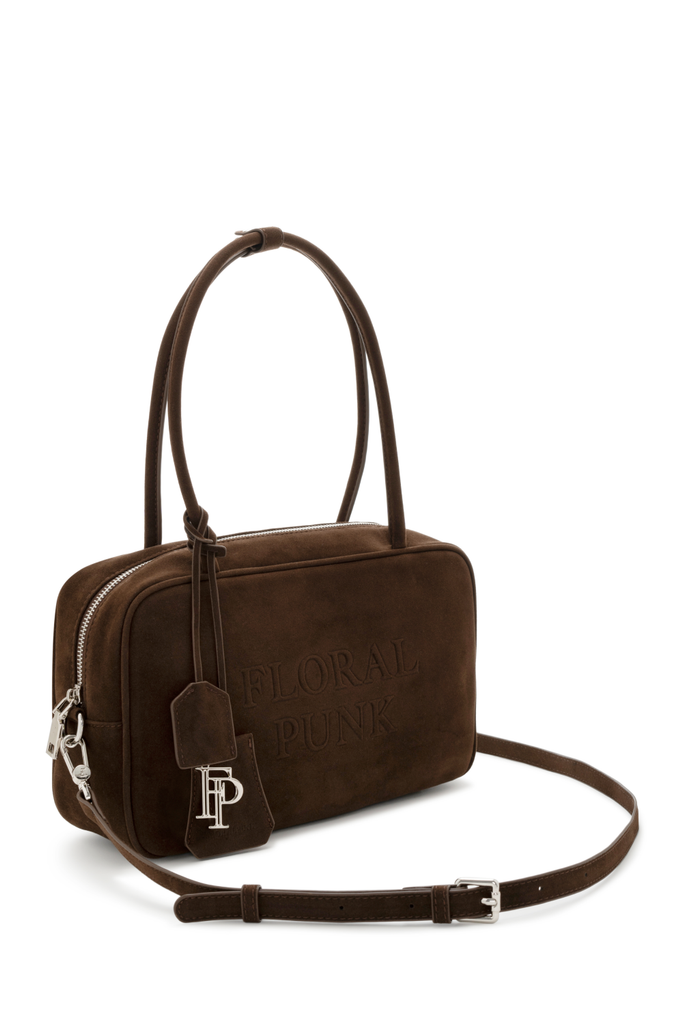Túi Xách Floralpunk Berlin Briefcase Small - Suede Brown