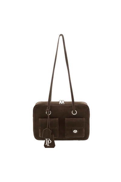 Túi Xách Floralpunk Berlin Pocket Box Bag - Suede Brown