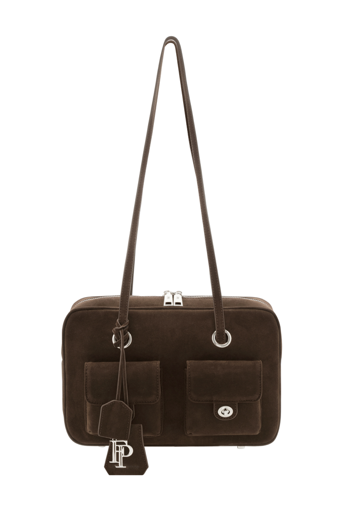 Túi Xách Floralpunk Berlin Pocket Box Bag - Suede Brown