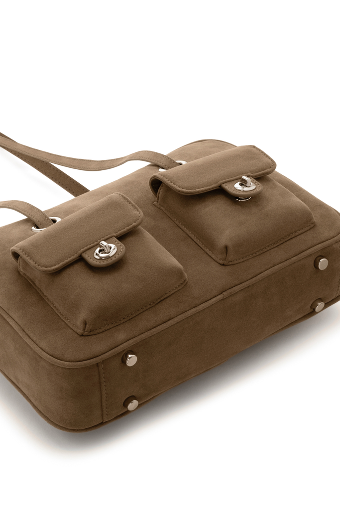 Túi Xách Floralpunk Berlin Pocket Box Bag - Suede Teddy