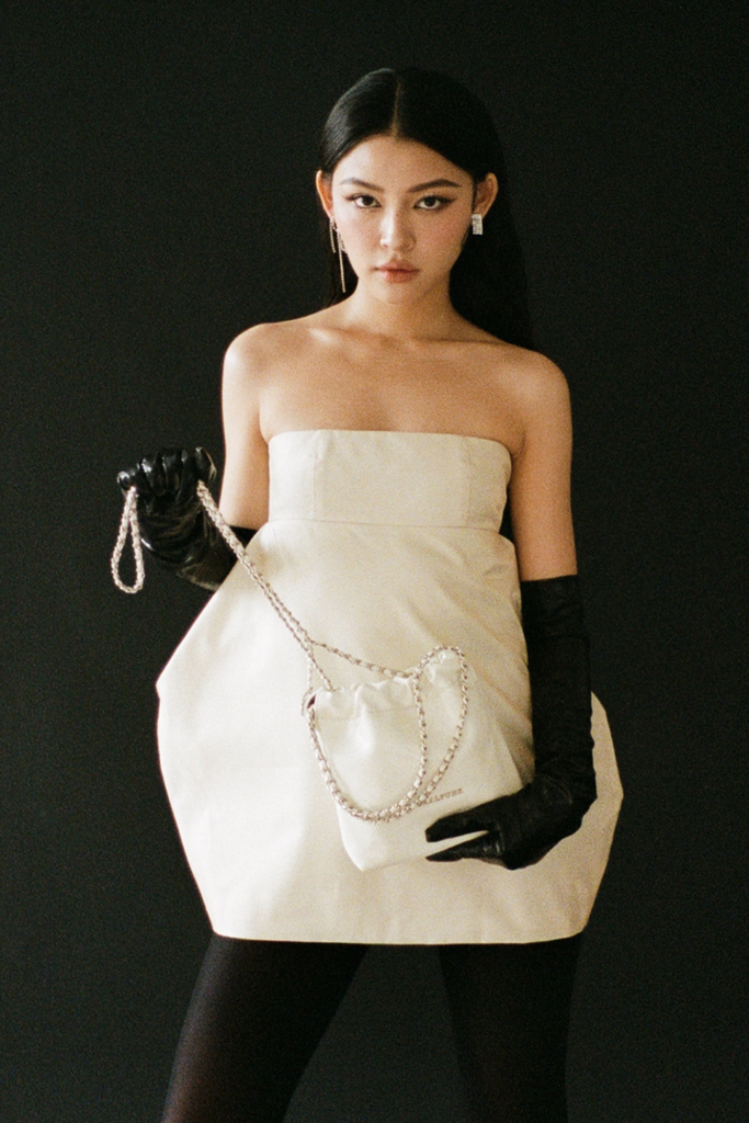 Túi Xách Floralpunk Brooklyn Mini Shopper - White