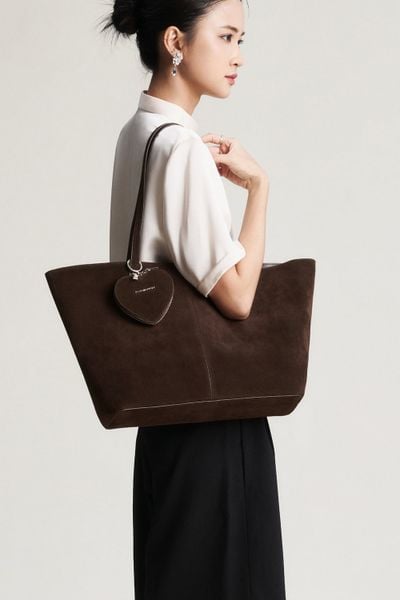Túi Xách Floralpunk Everyday Tote - Suede Brown