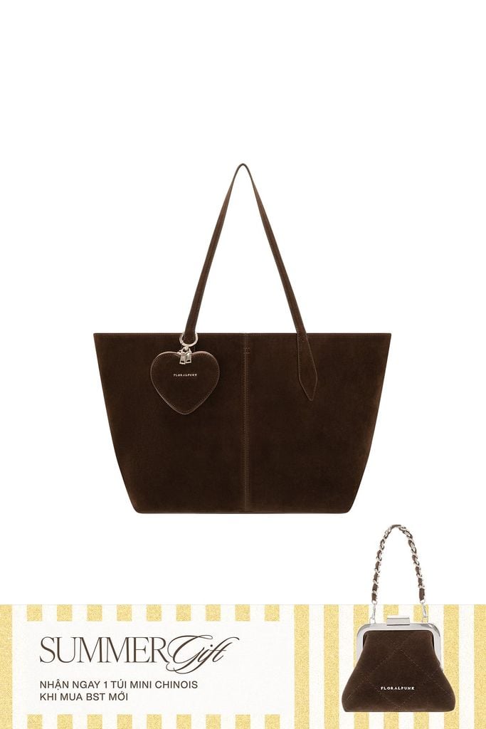 Túi Xách Floralpunk Everyday Tote - Suede Brown