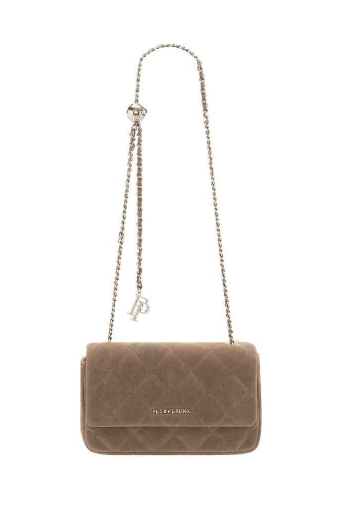Túi Xách Floralpunk Ivy Chain Bag Small - Suede Teddy