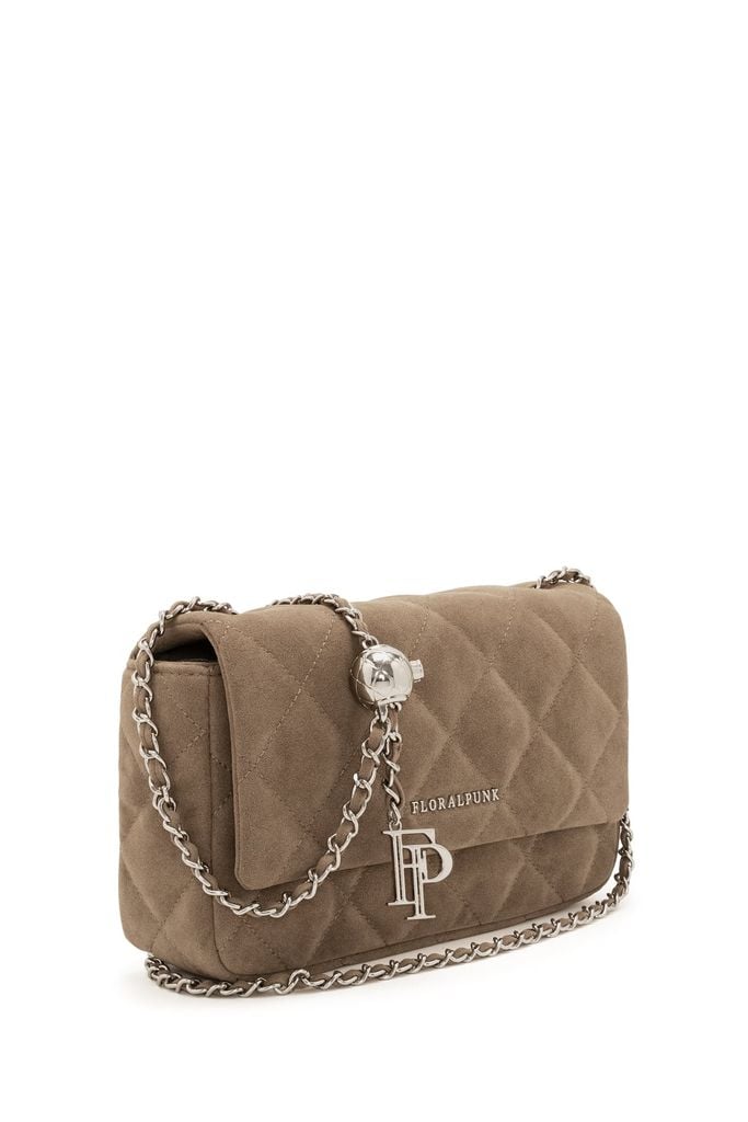 Túi Xách Floralpunk Ivy Chain Bag Small - Suede Teddy
