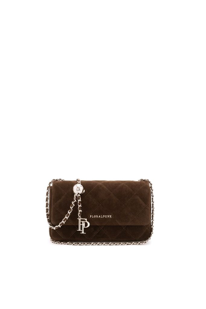 Túi Xách Floralpunk Ivy Chain Bag Small - Suede Brown