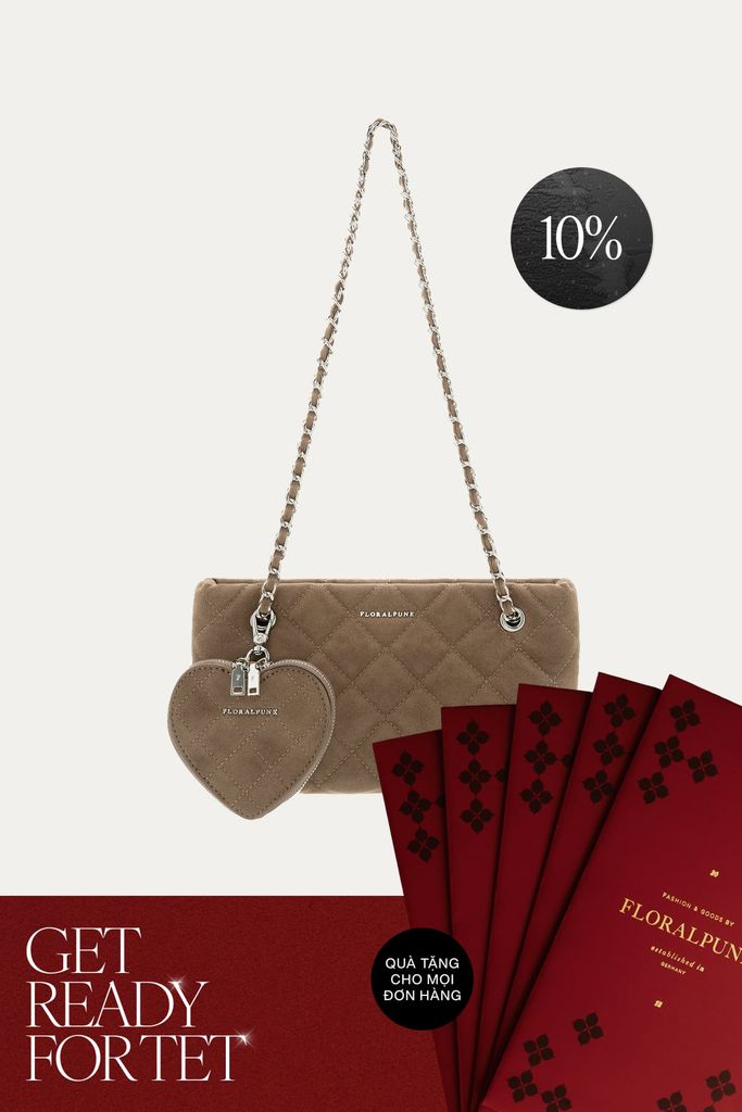 Túi Xách Floralpunk Yvonne Bag - Suede Teddy