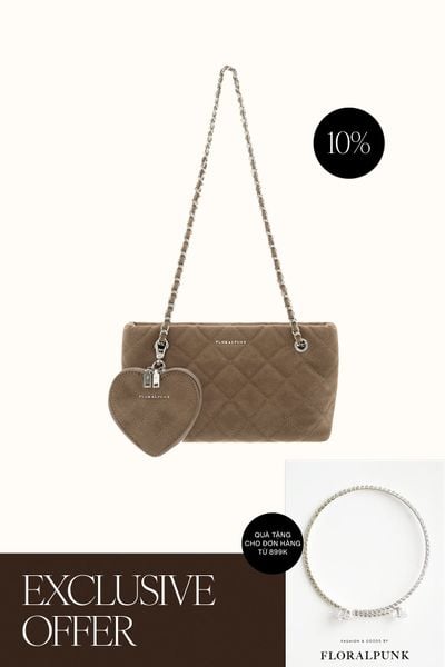 Túi Xách Floralpunk Yvonne Bag - Suede Teddy