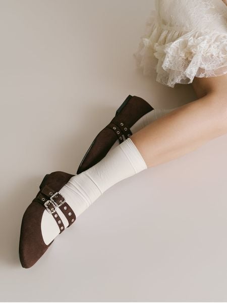 Giày Búp Bê Floralpunk Mary Ballerina Flats