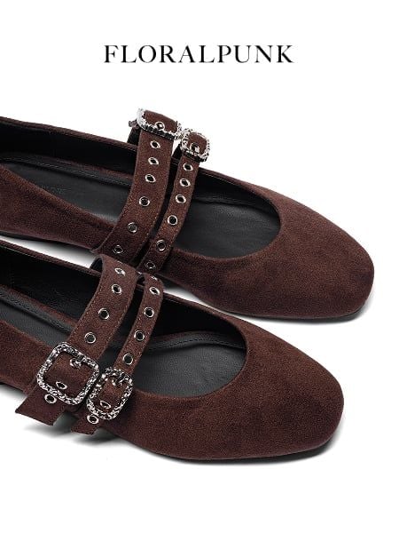 Giày Búp Bê Floralpunk Mary Ballerina Flats