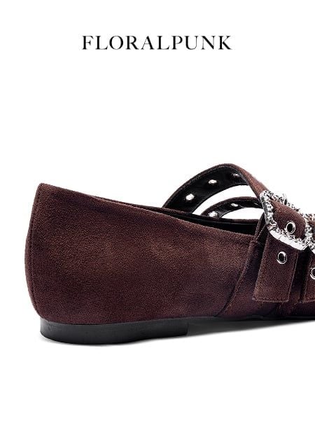 Giày Búp Bê Floralpunk Mary Ballerina Flats