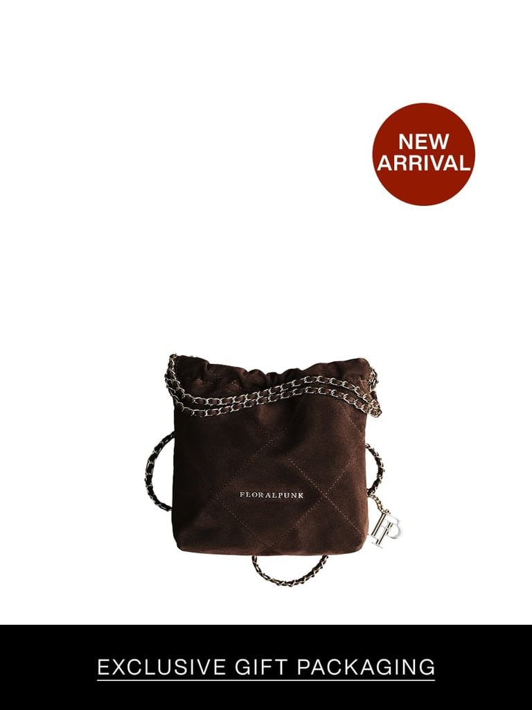 Túi Xách Floralpunk Brooklyn Mini Suede Brown