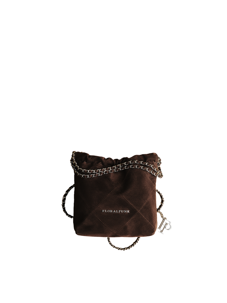 Túi Xách Floralpunk Brooklyn Mini Suede Brown