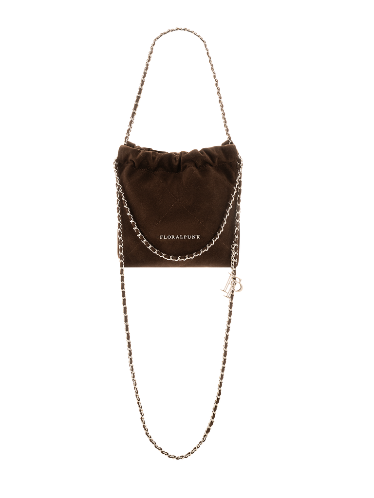 Túi Xách Floralpunk Brooklyn Mini Suede Brown