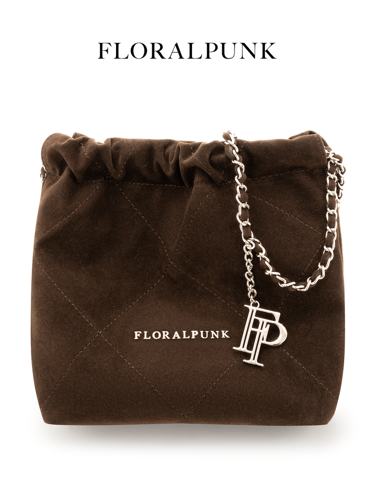 Túi Xách Floralpunk Brooklyn Mini Suede Brown