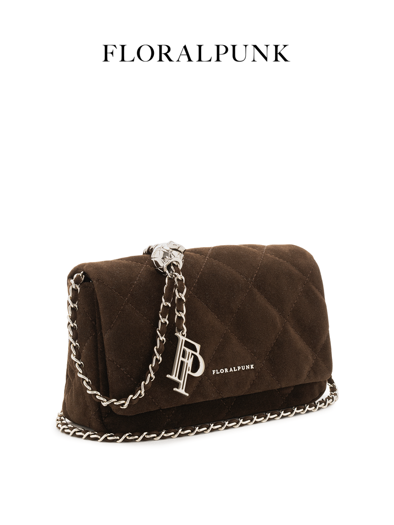 Túi Xách Floralpunk Ivy Chain Bag Suede Brown