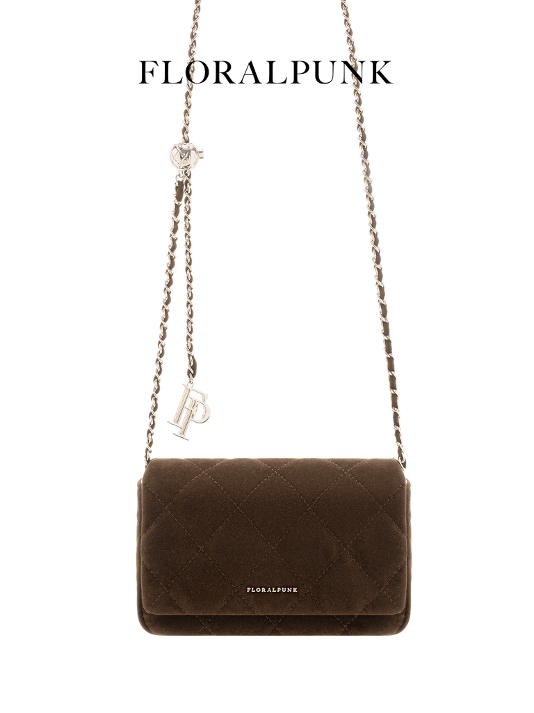 Túi Xách Floralpunk Ivy Chain Bag Suede Brown