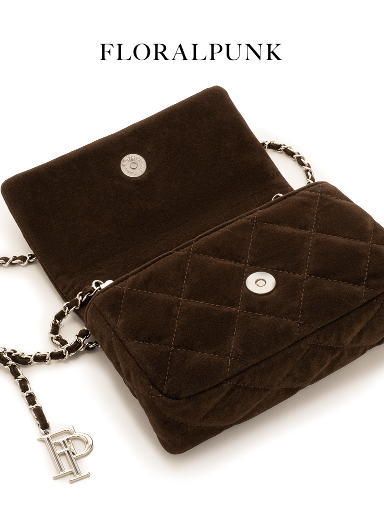 Túi Xách Floralpunk Ivy Chain Bag Suede Brown