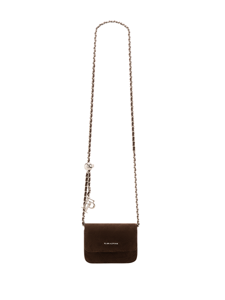 Túi Xách Floralpunk Ivy Chain Mini Suede Brown