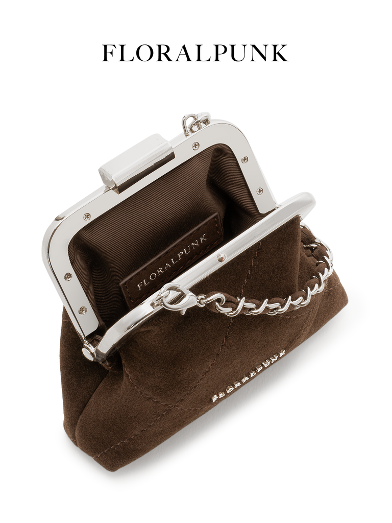 Túi Xách Floralpunk Mini Chinois Woc Suede Brown