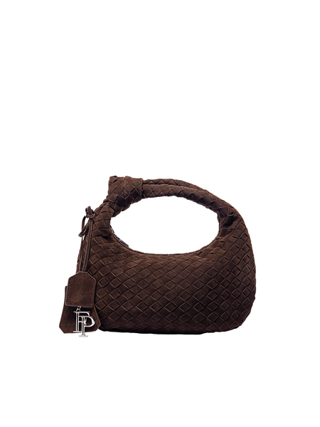 Túi Xách Floralpunk Woven Buffy Suede Brown