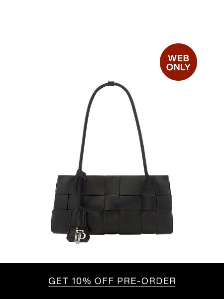 Túi Xách Floralpunk Woven Long Handle Black