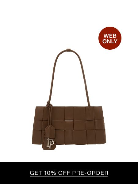 Túi Xách Floralpunk Woven Long Handle Brown