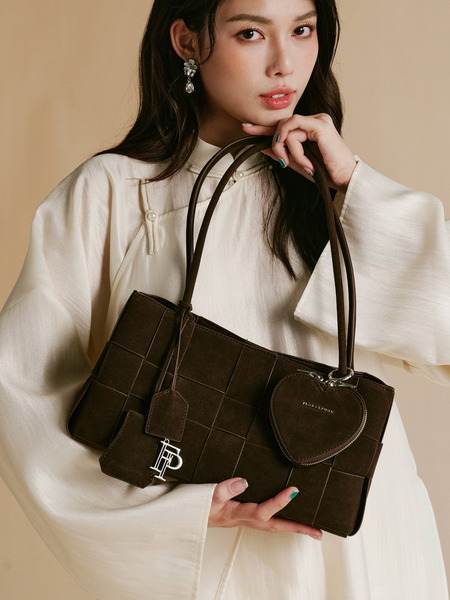 Túi Xách Floralpunk Woven Long Handle Black