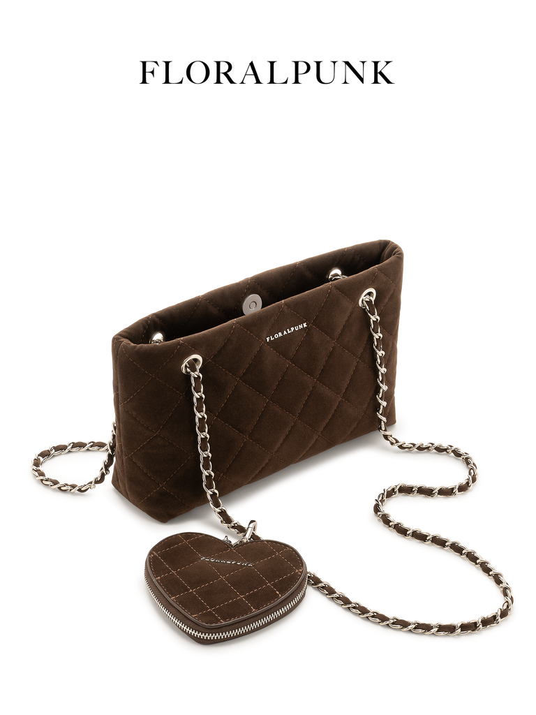 Túi Xách Floralpunk Yvonne Suede Brown