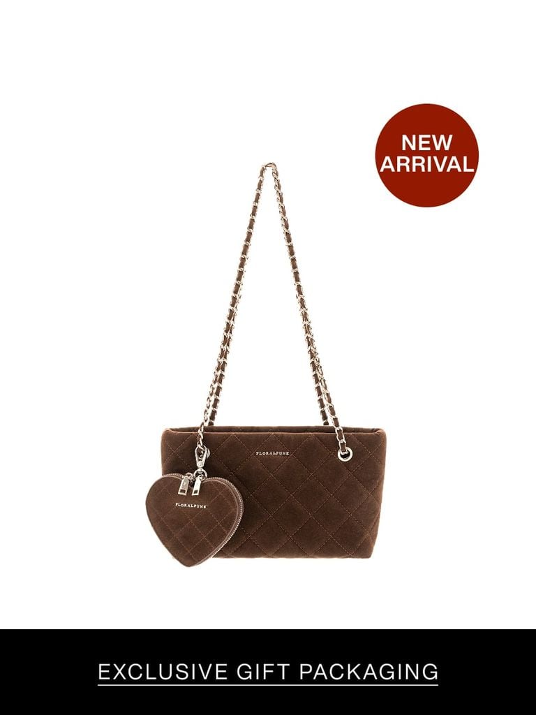 Túi Xách Floralpunk Yvonne Suede Brown