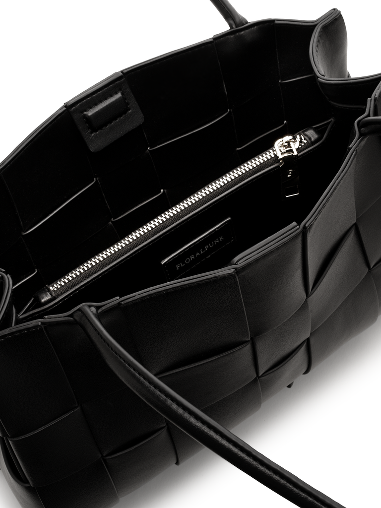 Túi Xách Floralpunk Woven Long Handle Black