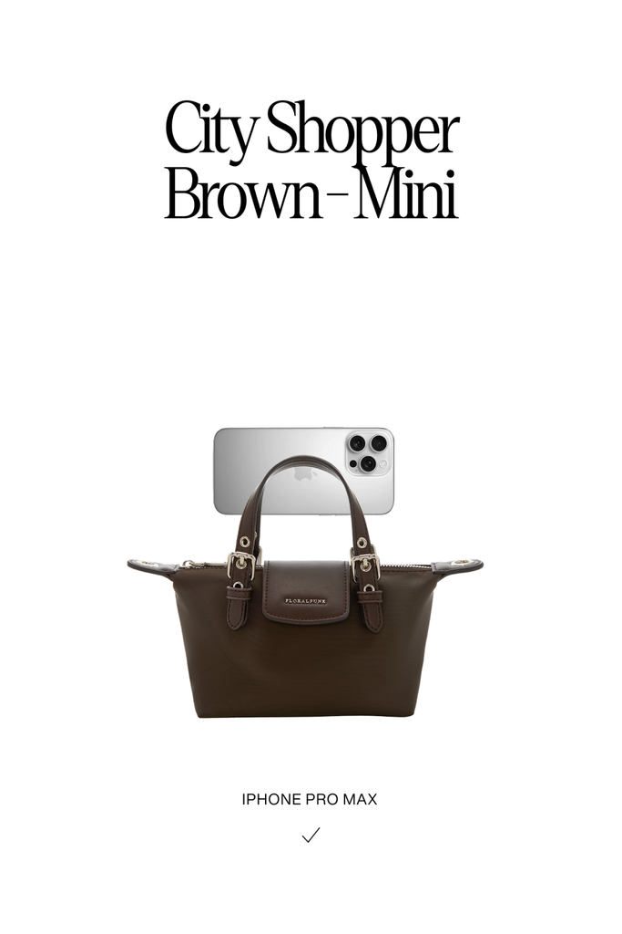 Túi Xách Floralpunk City Shopper Mini - Brown