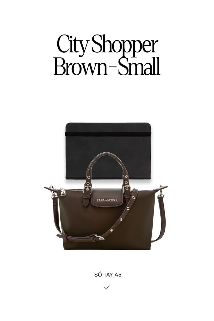 Túi Xách Floralpunk City Shopper Small - Brown