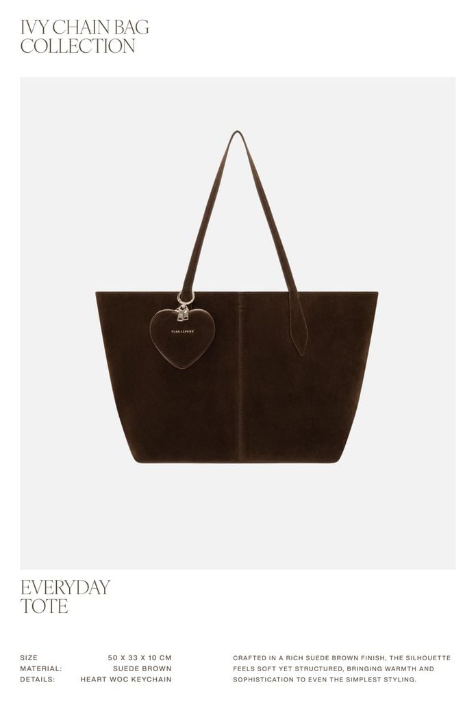 Túi Xách Floralpunk Everyday Tote - Suede Brown