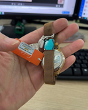 Hàng mới 100% - Đồng hồ CESDUN G9249HT - Dây kim loại màu vàng - mặt màu trắng