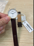 Hàng mới 100% - Đồng hồ RATE -TR2822L-DVT - dây quai da màu nâu - mặt màu trắng