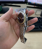 Hàng lướt 85% - Đồng hồ OMEGA-15023M-Dây kim loại màu trắng - mặt màu đen