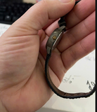 Hàng LƯớt 0% - FAKE - Đồng hồ HALEI - Dây da màu nâu - mặt màu trắng