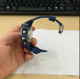 Đồng hồ PASNEW - PSE489 - dây cao su màu xanh hỏng quai - mặt kính trắng