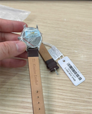 Hàng mới 100% - Đồng hồ RATE -TR2822L-DVT - dây quai da màu nâu - mặt màu trắng