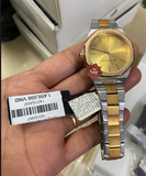 Hàng mới 100% - Đồng hồ HANNAH MARTIN 1401SANF - dây kim loại DMVT - mặt màu vàng