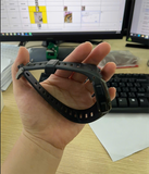 Đồng hồ Sport watch - dây cao su màu đen - mặt kính màu trắng