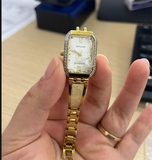 Hàng lướt 10% đồng hồ STARKE - SKT183AL - Dây kim loại màu vàng - mặt kính màu trắng - vỡ màn hình, đứt quai KL