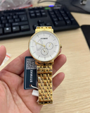 Hàng mới 100% - Đồng hồ STARKE - SK124AM - dây kim loại màu vàng - mặt màu trắng