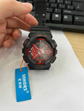 Hàng Lướt 70% - Đồng hồ SHHORS -SH692B - dây cao su màu đen - mặt kính màu đỏ - hỏng quai