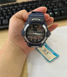 Lướt 70% Đồng hồ PASNEW - PSE489 - dây cao su màu xanh - không lên nguồn - mặt kính trắng