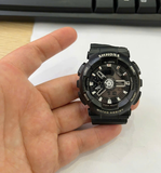 Hàng Lướt 30% - Đồng hồ SHHORS -SH810 - dây cao su màu đen - mặt kính màu Trắng - hỏng quai