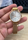 Hàng mới 100% - Đồng hồ CESDUN G9249HT - Dây kim loại màu vàng - mặt màu trắng