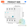 Công Tắc 3 Pha Wifi Tuya 63A Lắp Tủ Điện CB6-3P