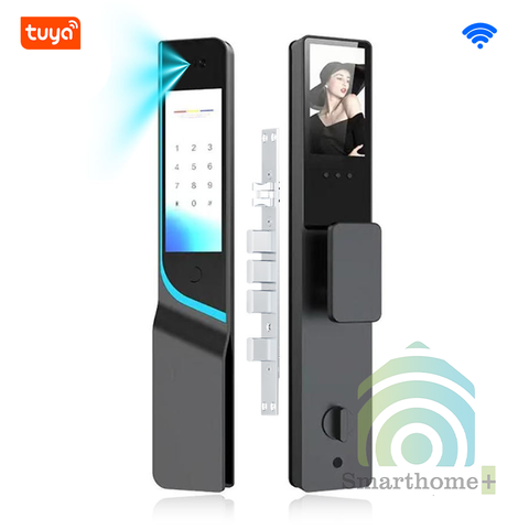 Khóa Cửa Gỗ Màn Hình Cảm Ứng Nhận Diện Gương Mặt FaceID Wifi Tuya DL26v3